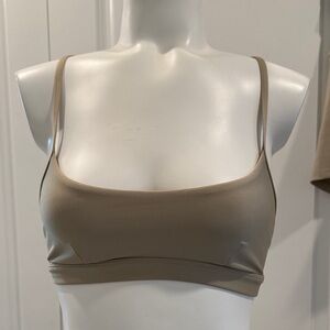 ALO Yoga Cream Bralette & matching shorts